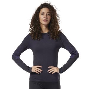 Bluza Damskie Reebok Thermowarm Base Layer Top Czarne PL 10QFDEM